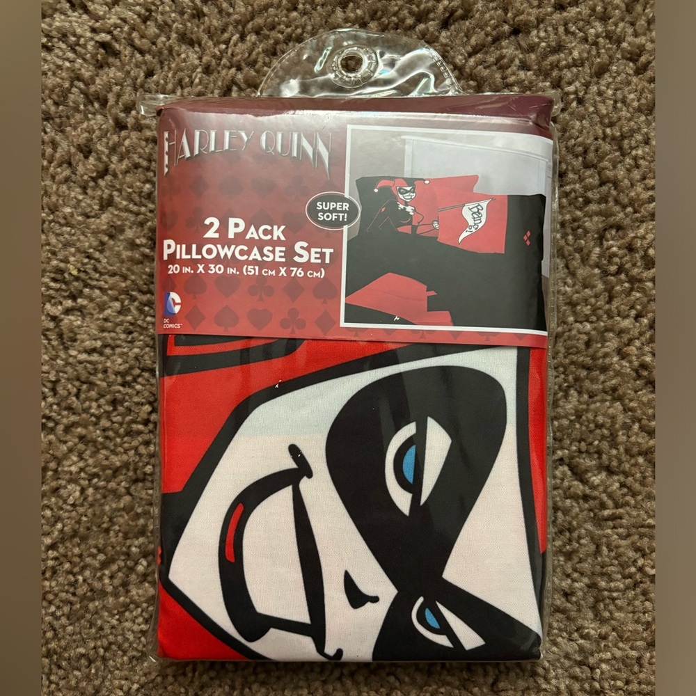Harley Quinn 2pqck pillowcase set